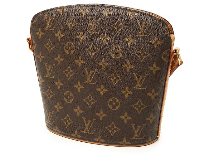 Borsa a tracolla Louis Vuitton Monogram Drouot Marrone - vista 2