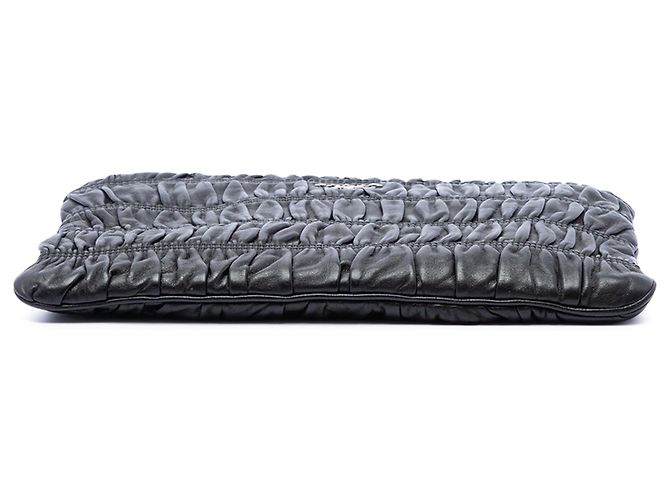 Clutch Prada Nappa Gaufre nera Nero - vista 3