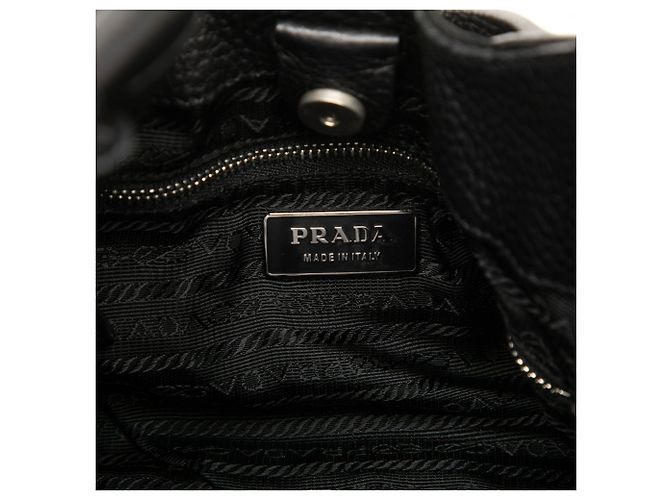 Bolso de hombro Prada Tessuto Hamal Negro - vista 5