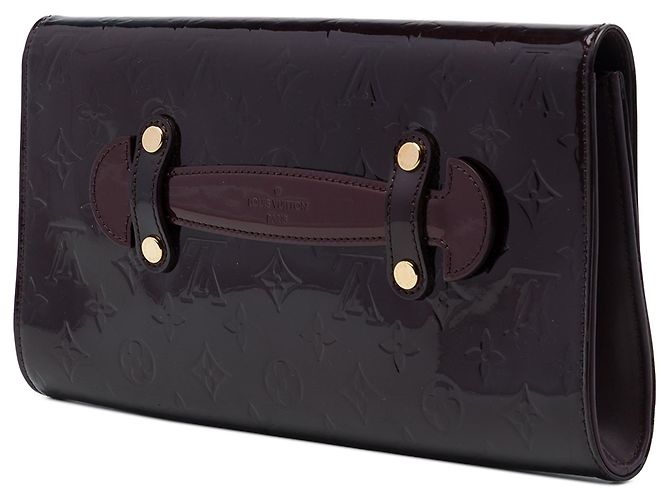 Borsa a pochette Louis Vuitton Monogram Vernis Robertson Purple Porpora - vista 2
