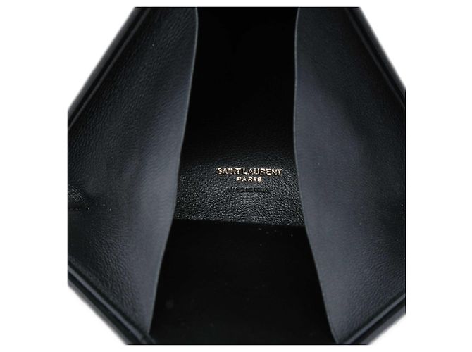 Autre Marque Clutch a scatola Pyramid Small in pelle nera Saint Laurent Nero - vista 4