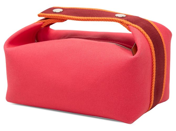 Hermès Small Toile Bride A Brac Vanity Bag Rosa Pink - Ansicht 2