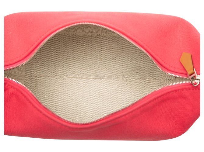Hermès Small Toile Bride A Brac Vanity Bag Rosa Pink - Ansicht 4
