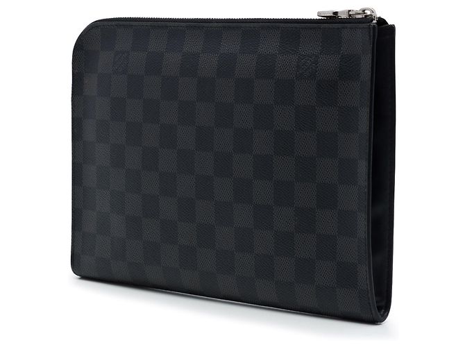 Borsa a pochette Louis Vuitton Damier Graphite Pochette Jour MM nera Nero - vista 2
