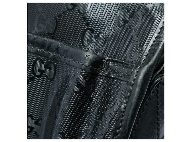 Borsa Messenger Gucci GG Stampata Nera Nero - vista 5