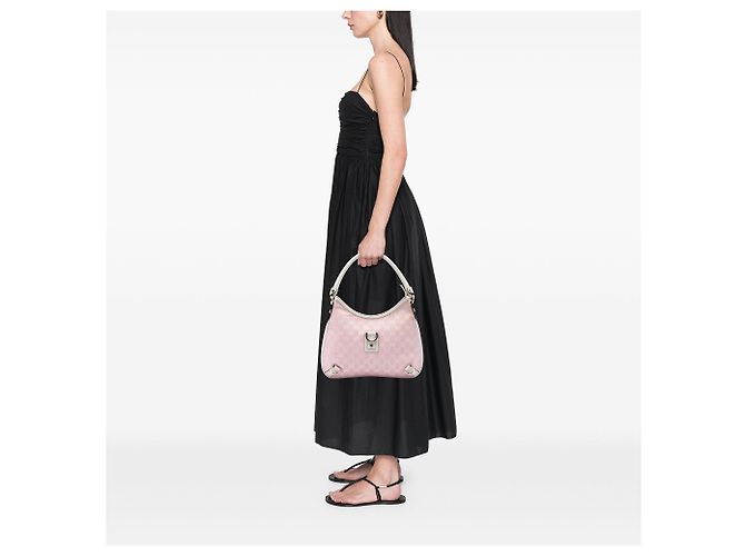 Borsa a tracolla Gucci GG Canvas Abbey D Ring Rosa - vista 6