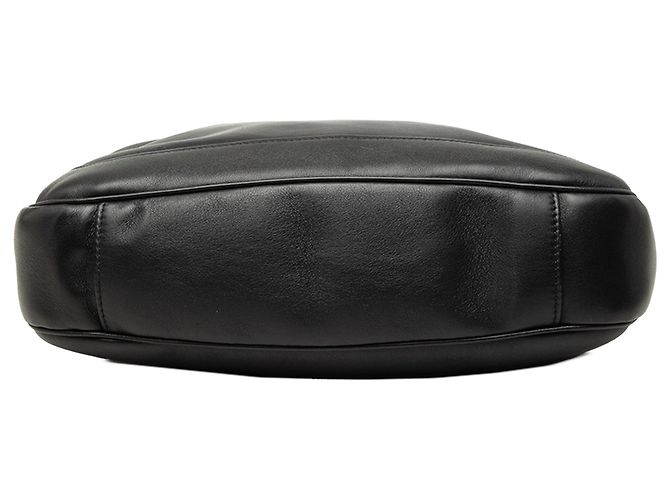 Bolsa Satchel Gucci em couro de bezerro preta com Bamboo e Web Preto - vista 3