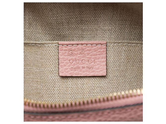 Borsa Dome Mini GG Charm in pelle di vitello rosa Gucci - vista 5