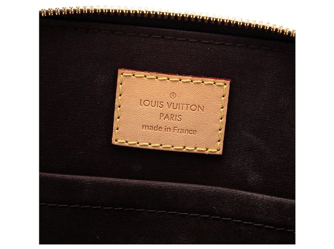 Borsa Satchel Louis Vuitton Monogram Vernis Alma BB Viola Porpora - vista 5