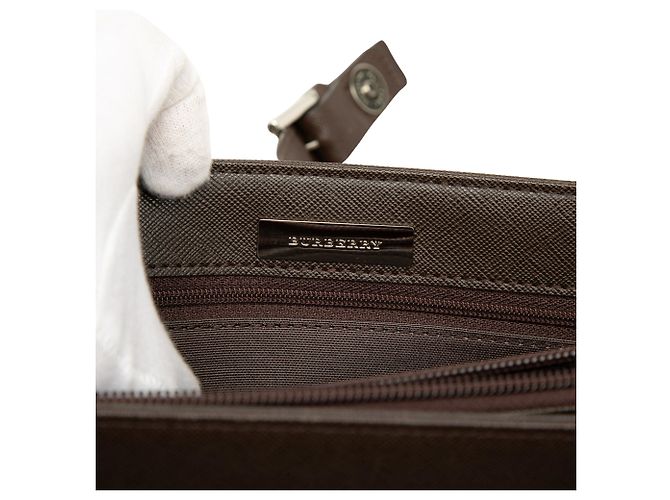 Borsa a mano Burberry House Check Canvas Beige - vista 5
