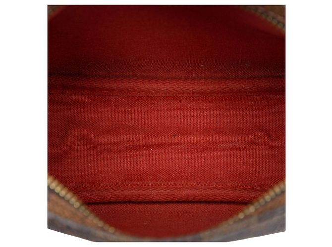Borsa a mano Louis Vuitton Damier Ebene Trousse Pochette Marrone - vista 4