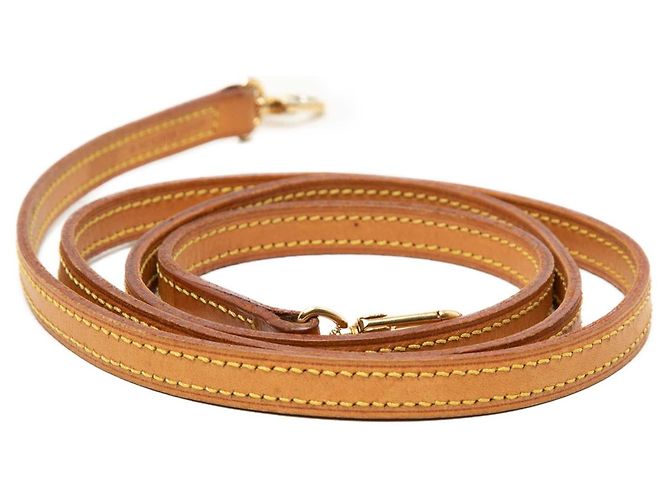 Cinturino in pelle Vachetta beige Louis Vuitton - vista 3