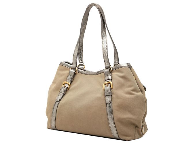 Prada Canvas Canapa Logo Tote braun - Ansicht 2