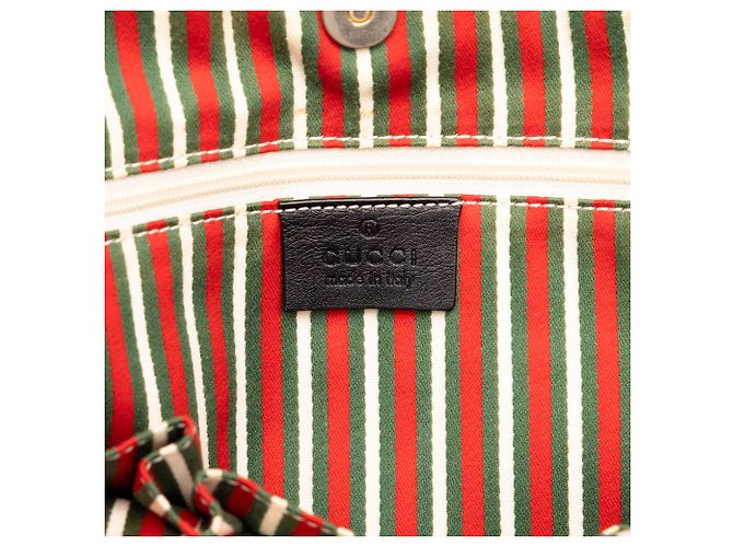 Borsa Tote New Britt Gucci GG Canvas Nera Nero - vista 5