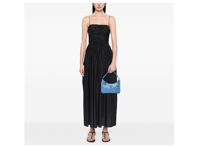 Prada Mini Tessuto Re Edition 2000 Schultertasche Blau - Ansicht 6
