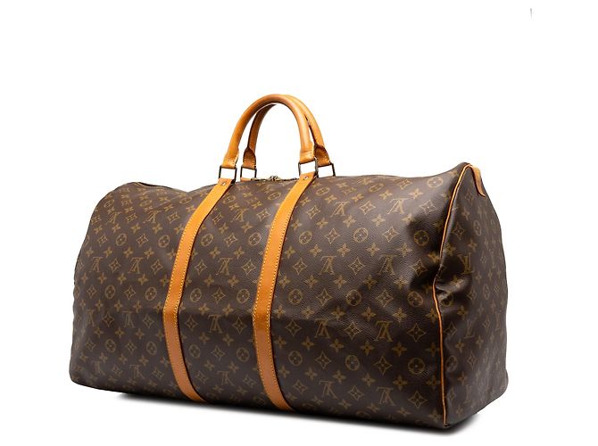 Sac de voyage Louis Vuitton Monogram Keepall 60 Marron - vue 2