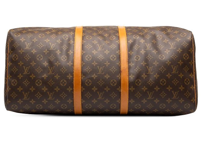 Sac de voyage Louis Vuitton Monogram Keepall 60 Marron - vue 3