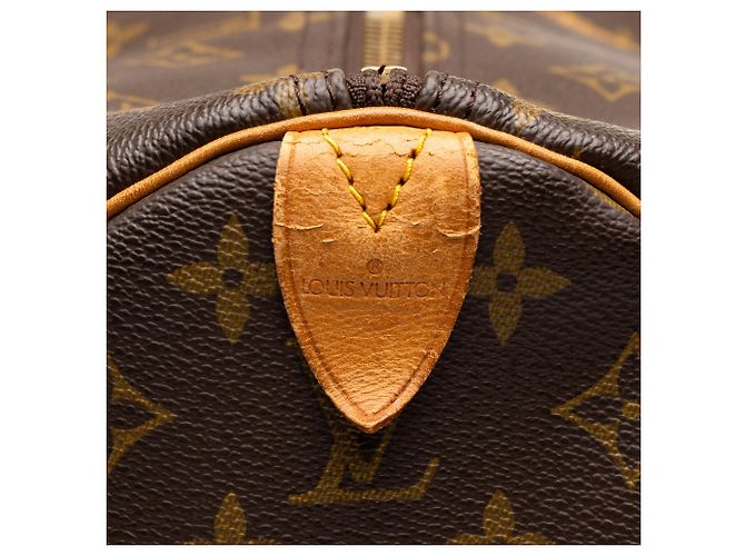 Sac de voyage Louis Vuitton Monogram Keepall 60 Marron - vue 5