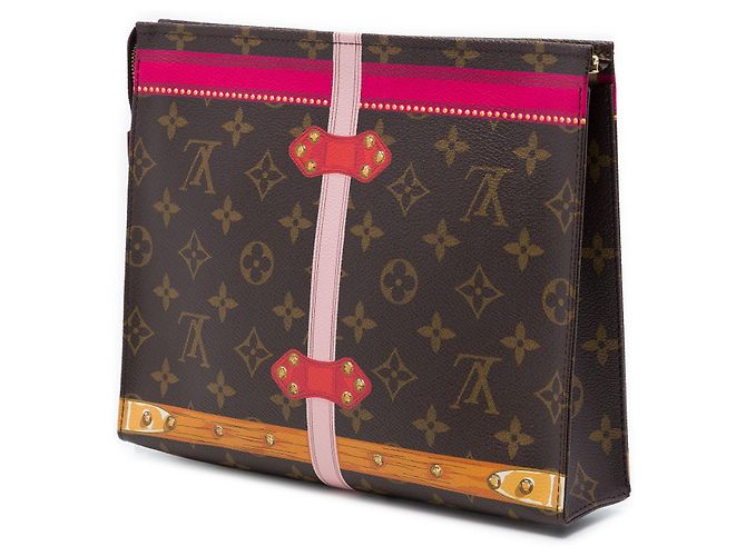 Kosmetiktasche 26 Brown Louis Vuitton Monogram Summer Trunks Braun - Ansicht 2