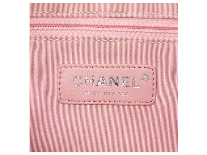 Borsa a tracolla Gabrielle Chanel Medium in tweed e vitello rosa - vista 5
