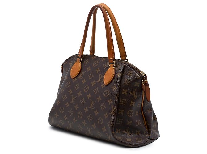 Borsa Satchel Louis Vuitton Monogram Rivoli MM Marrone - vista 2