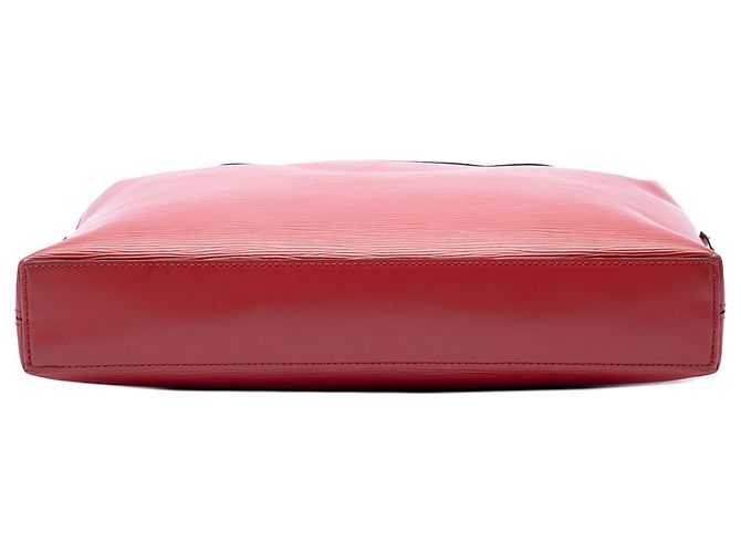 Borsa Business Louis Vuitton Epi Porte Documents Jour Rossa Rosso - vista 3