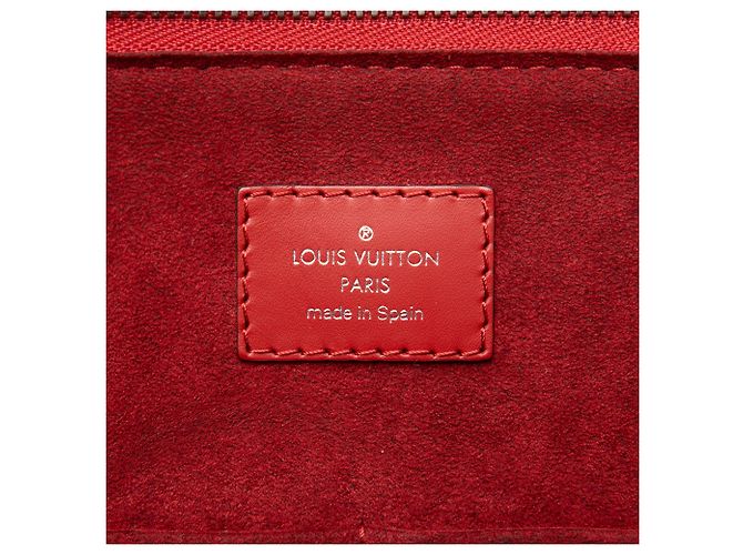 Borsa Business Louis Vuitton Epi Porte Documents Jour Rossa Rosso - vista 5