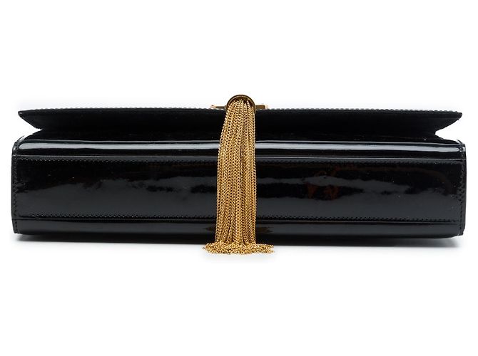 Autre Marque Borsa a tracolla Saint Laurent Kate Tassel Medium in vernice nera con monogramma classico Nero - vista 3
