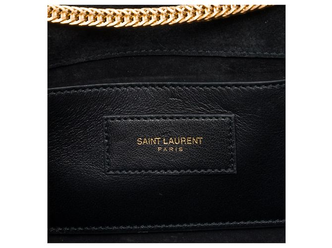 Autre Marque Borsa a tracolla Saint Laurent Kate Tassel Medium in vernice nera con monogramma classico Nero - vista 5