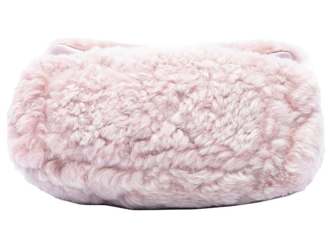 Chanel 19 Medium Flap Satchel aus rosa Shearling Pink - Ansicht 3