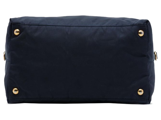 Borsa Prada in Tessuto con rifiniture in Saffiano Blu - vista 3