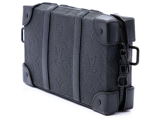Borsa a tracolla portafoglio Soft Trunk Louis Vuitton Monogram Taurillon nera Nero - vista 2