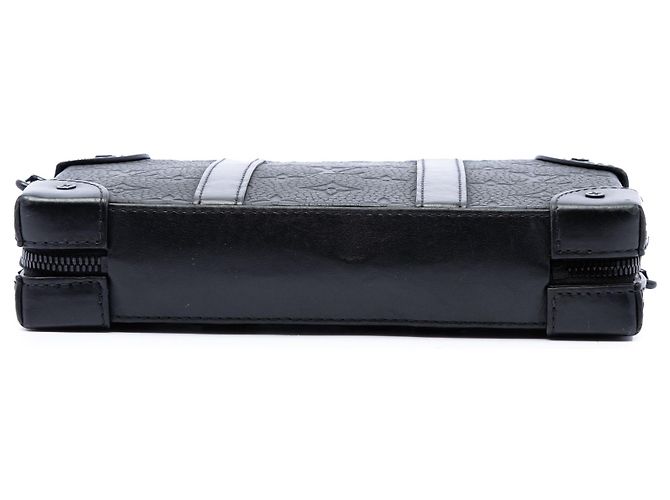 Borsa a tracolla portafoglio Soft Trunk Louis Vuitton Monogram Taurillon nera Nero - vista 3