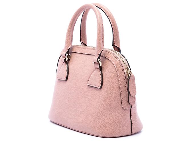 Borsa Dome Mini GG Charm Gucci in pelle di vitello rosa - vista 2