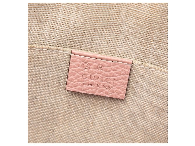 Borsa Dome Mini GG Charm Gucci in pelle di vitello rosa - vista 5