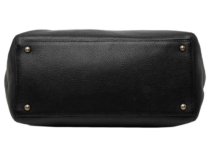 Borsa Chanel Executive Cerf Tall in pelle Caviar nera Nero - vista 3