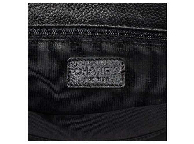 Borsa Chanel Executive Cerf Tall in pelle Caviar nera Nero - vista 5