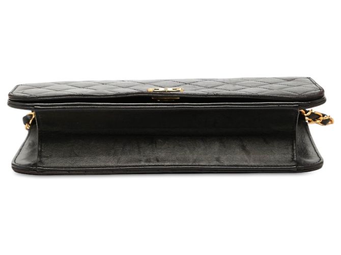 Schwarze Chanel Medium CC Quilted Lambskin Full Single Flap Schultertasche - Ansicht 3
