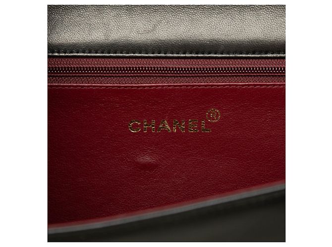 Schwarze Chanel Medium CC Quilted Lambskin Full Single Flap Schultertasche - Ansicht 5
