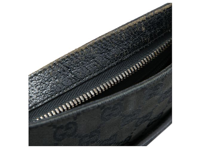 Borsa a tracolla Gucci GG Canvas nera Nero - vista 5