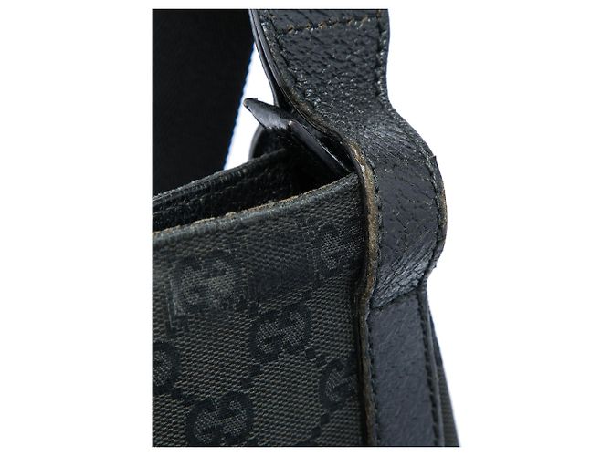 Borsa a tracolla Gucci GG Canvas nera Nero - vista 6