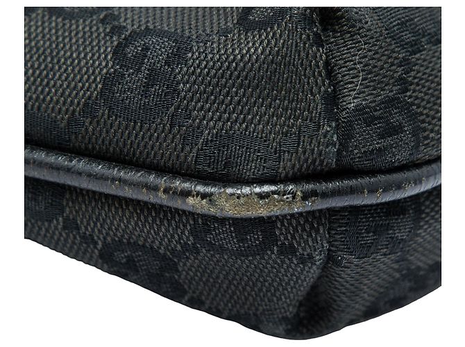 Borsa a tracolla Gucci GG Canvas nera Nero - vista 9