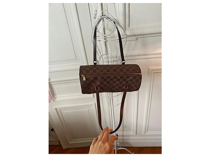 Louis Vuitton Papillon 30 Damier Ebène Tasche Braun Damier ebene - Ansicht 3