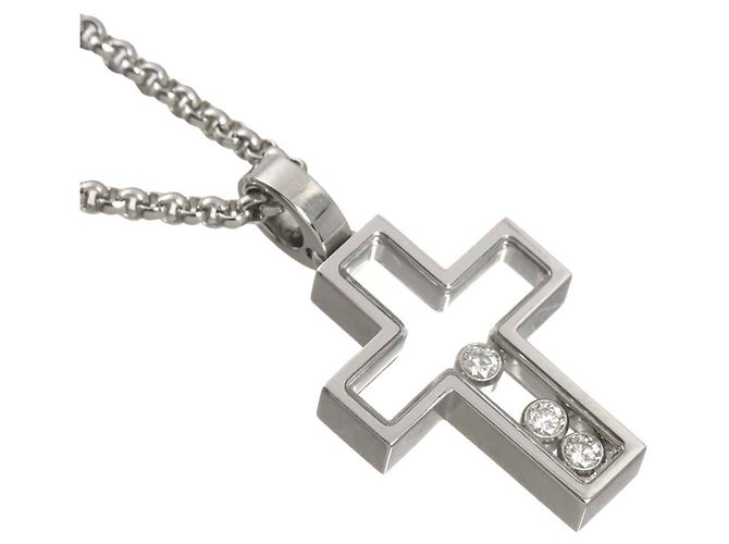 Colar Cruz Chopard Happy Diamonds - vista 4