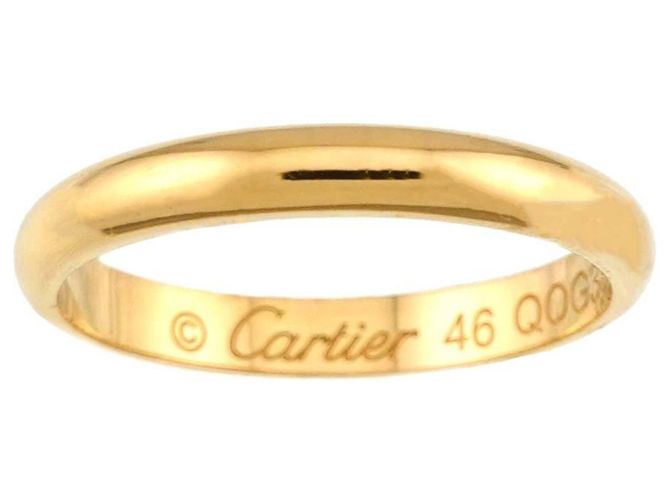 Anello Cartier 1895 Classic Band in oro giallo 18K - vista 2