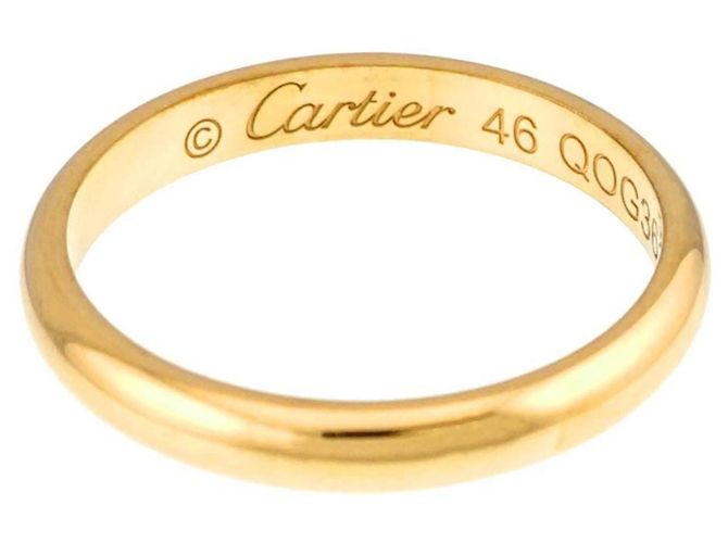 Anello Cartier 1895 Classic Band in oro giallo 18K - vista 3