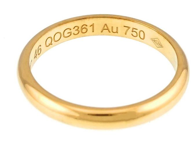 Anello Cartier 1895 Classic Band in oro giallo 18K - vista 4