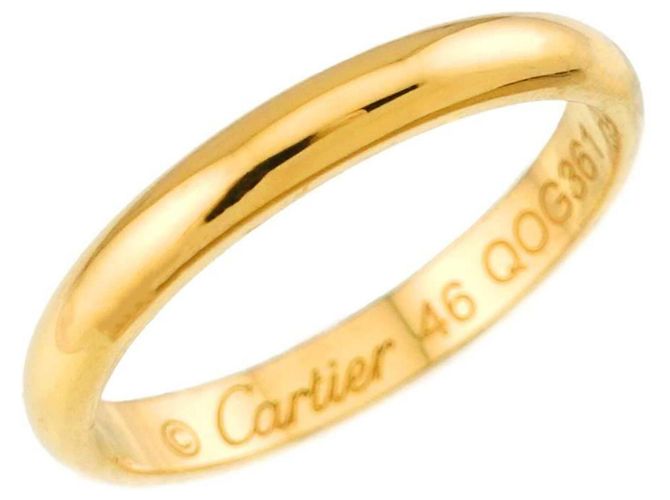 Anello Cartier 1895 Classic Band in oro giallo 18K - vista 5