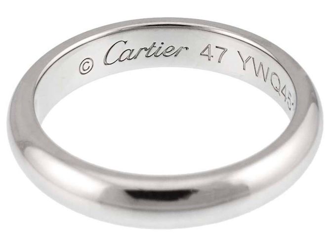 Cartier 1895 Classic Platinbandring - Ansicht 3