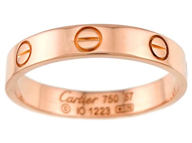 Anello Mini Love Cartier in oro rosa 18K - vista 2